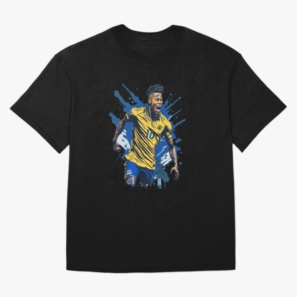 Neymar Jr. splash art Active T-Shirt Honor Football Greatness during the FIFA World Cup 2026 Journey through Haaland and Mbappe Highlights, Portugal Pride, Fan Favorite Moments, National Team Passion, Big Match Drama and Soccer History; Perfect for