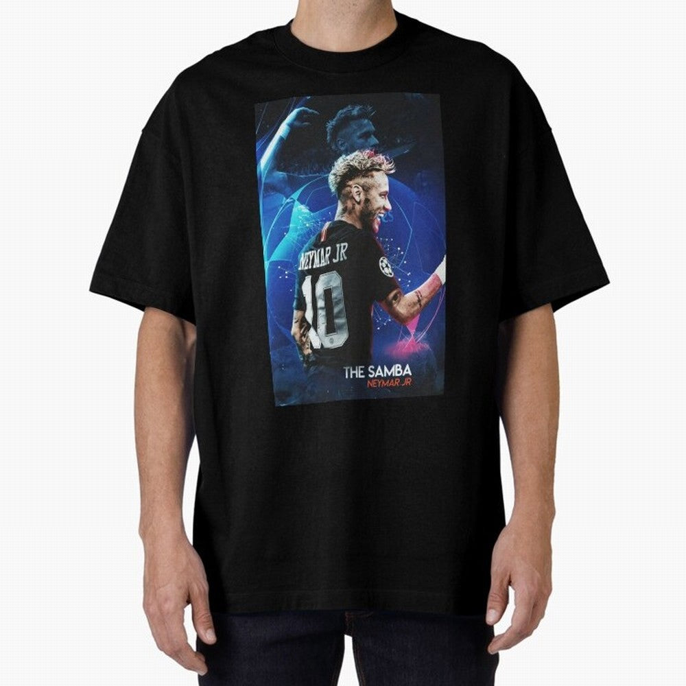 Neymar Junior | Perfect Gift #w44 Oversized T-Shirt Follow Every Goal of Global Football Passion for FIFA World Cup 2026 Group Stage, Driven by Messi, Neymar and Mbappe, Argentina, France and Brazil, Vintage Soccer Flavor, Modern Football Stars,