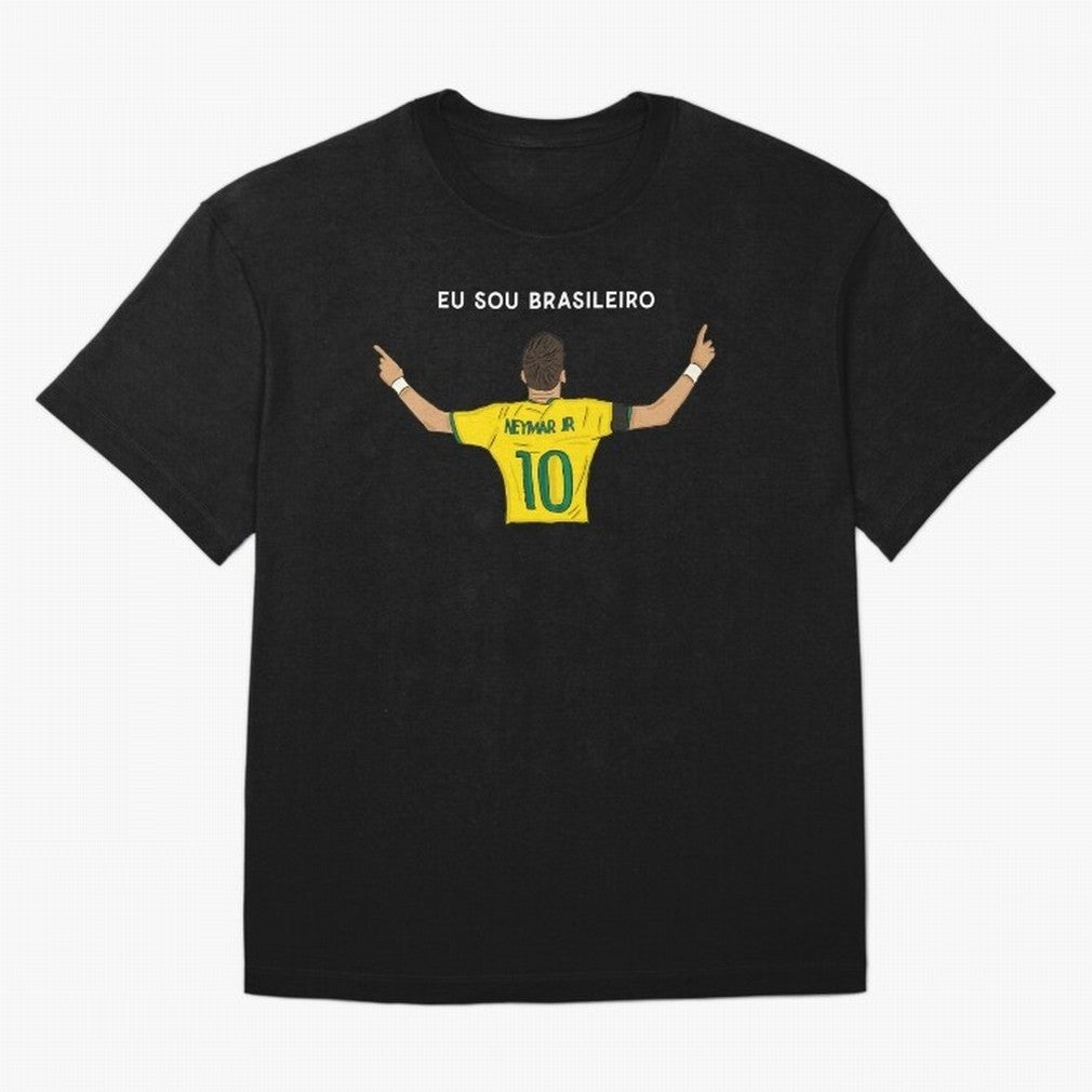 Neymar Jr Brazil Oversized T-Shirt Represent FIFA World Cup 2026 for Fans of Cristiano Ronaldo and Germany, Bringing Soccer Culture, Superstar Moments, National Team Dreams and Competitive Fire; Great for Watch Parties, Sports Bars, Family Nights,