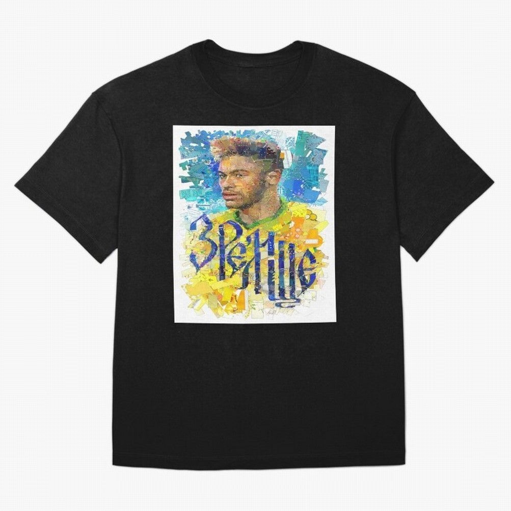Neymar Illustration Art Framed Art Print Classic T-Shirt Celebrate Fan Culture around the FIFA World Cup 2026 USA Canada Mexico Journey through CR7 Highlights, Brazil, Portugal and Argentina Pride, Supporter Pride, Iconic Celebrations, Legendary