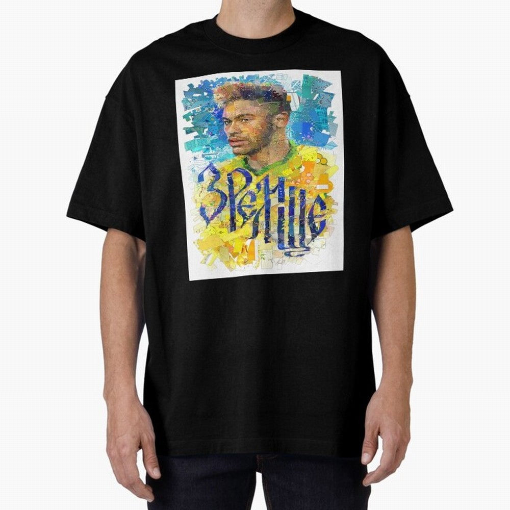 Neymar Illustration Art Framed Art Print Classic T-Shirt Celebrate Fan Culture around the FIFA World Cup 2026 USA Canada Mexico Journey through CR7 Highlights, Brazil, Portugal and Argentina Pride, Supporter Pride, Iconic Celebrations, Legendary