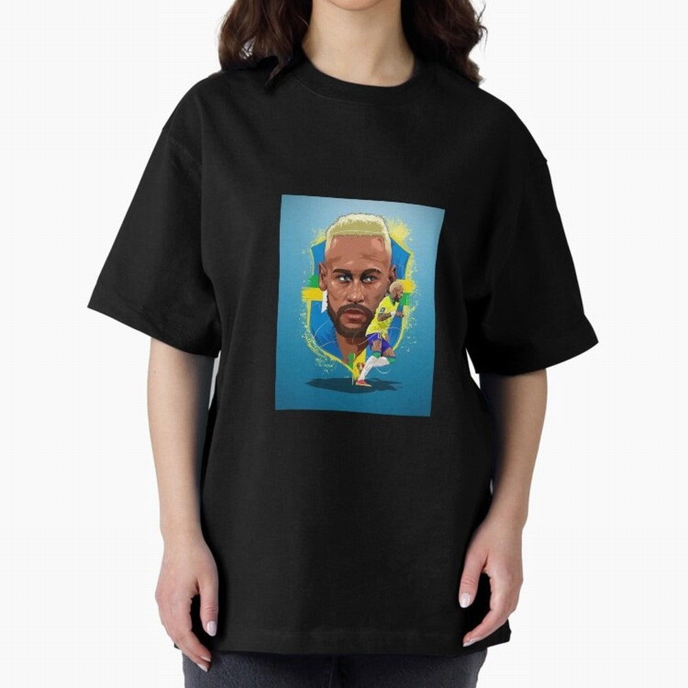 neymar jr al nassr Oversized T-Shirt Bring a Vintage Feel to FIFA World Cup 2026 USA Canada Mexico for Fans of Neymar, Haaland and Cristiano Ronaldo and Germany, Bringing Stadium Memories, Football Loyalty, International Chants and Championship