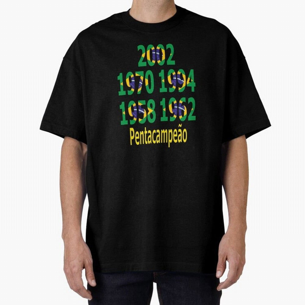 Brazil Five Stars - Champion Heritage Essential T-Shirt Support the Legends of FIFA World Cup 2026 USA Canada Mexico Highlighting Haaland and Mbappe, England and Germany Energy, Football History, Final Match Energy, Crowd Noise and Once in a
