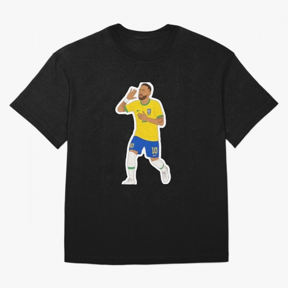 Neymar Jr Oversized T-Shirt Spotlight Global Football Passion for FIFA World Cup 2026 USA Canada Mexico, Connected to CR7 and Messi, Portugal, Supporter Pride, Iconic Celebrations, Legendary Names and Global Match Day Energy; Ideal for Fans Who
