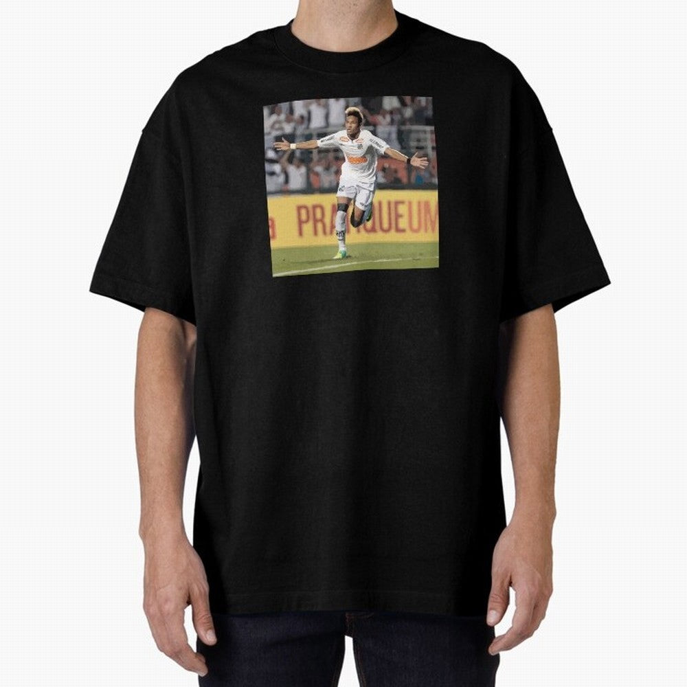 Neymar of Santos celebrating Classic T-Shirt Create FIFA World Cup 2026 Group Stage for Fans of Neymar and Brazil, Portugal and Argentina, Bringing Classic Soccer Heritage, Championship Pressure, Fan Loyalty and International Pride; Ideal for