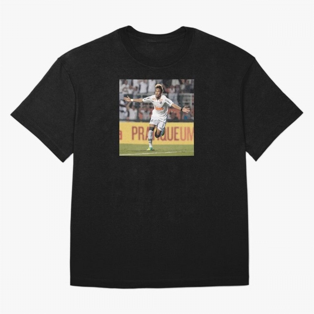 Neymar of Santos celebrating Classic T-Shirt Create FIFA World Cup 2026 Group Stage for Fans of Neymar and Brazil, Portugal and Argentina, Bringing Classic Soccer Heritage, Championship Pressure, Fan Loyalty and International Pride; Ideal for