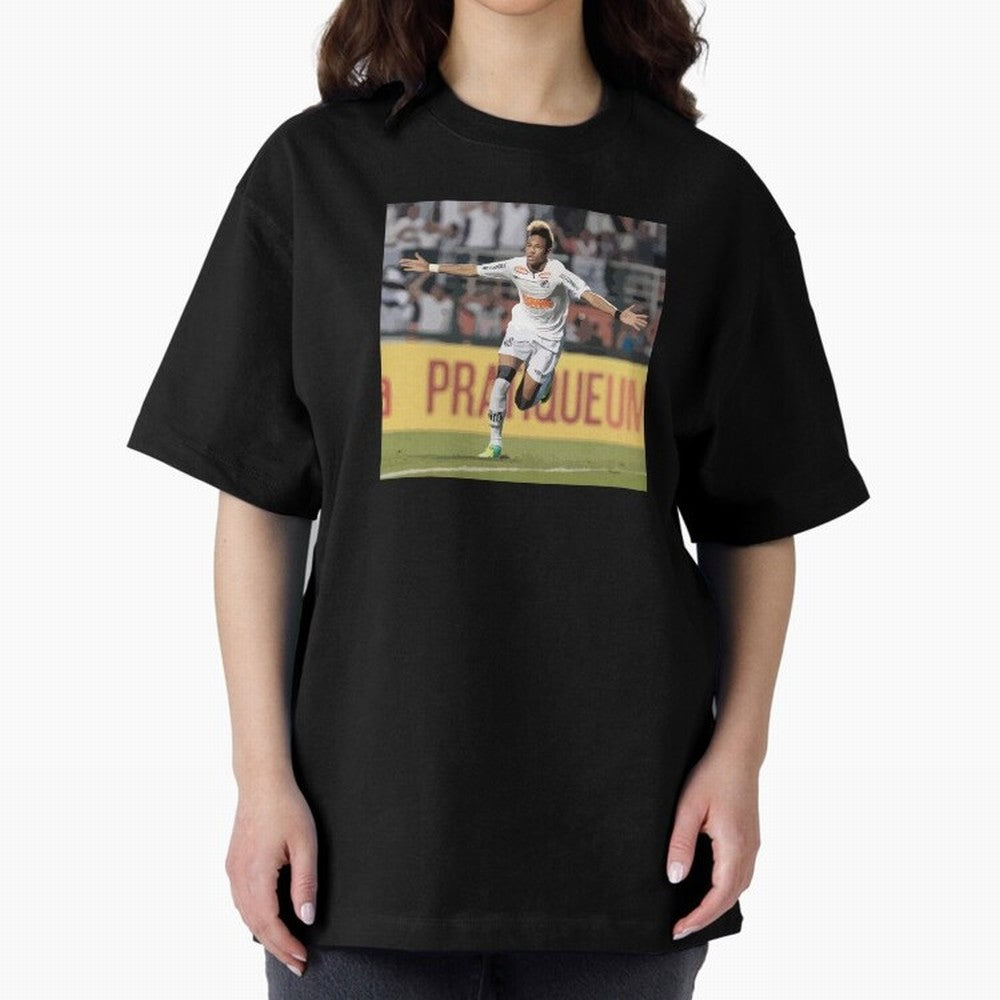 Neymar of Santos celebrating Classic T-Shirt Create FIFA World Cup 2026 Group Stage for Fans of Neymar and Brazil, Portugal and Argentina, Bringing Classic Soccer Heritage, Championship Pressure, Fan Loyalty and International Pride; Ideal for