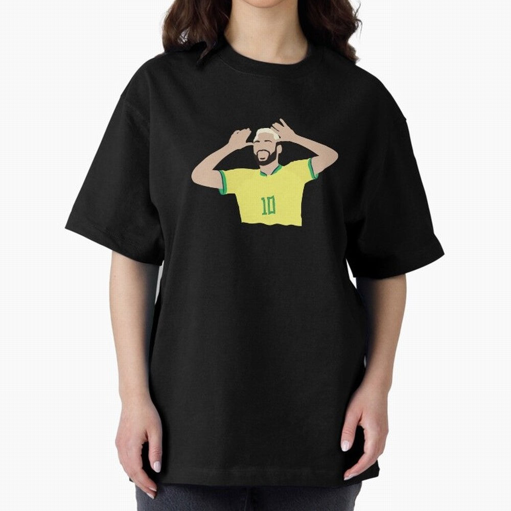 neymar cute vector Oversized T-Shirt Back Your Heroes with FIFA World Cup 2026 Group Stage Connected to Haaland, Brazil Energy, Soccer Culture, Superstar Moments, National Team Dreams and Competitive Fire; Ideal for Fans Who Follow Messi, Cristiano