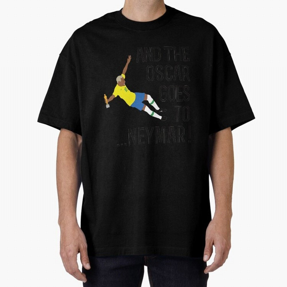 Neymar Diving Oversized T-Shirt Bring Supporter Culture to FIFA World Cup 2026 Group Stage for Fans of Haaland and Mbappe and England, Bringing Fan Favorite Moments, National Team Passion, Big Match Drama and Soccer History; Made for Die Hard