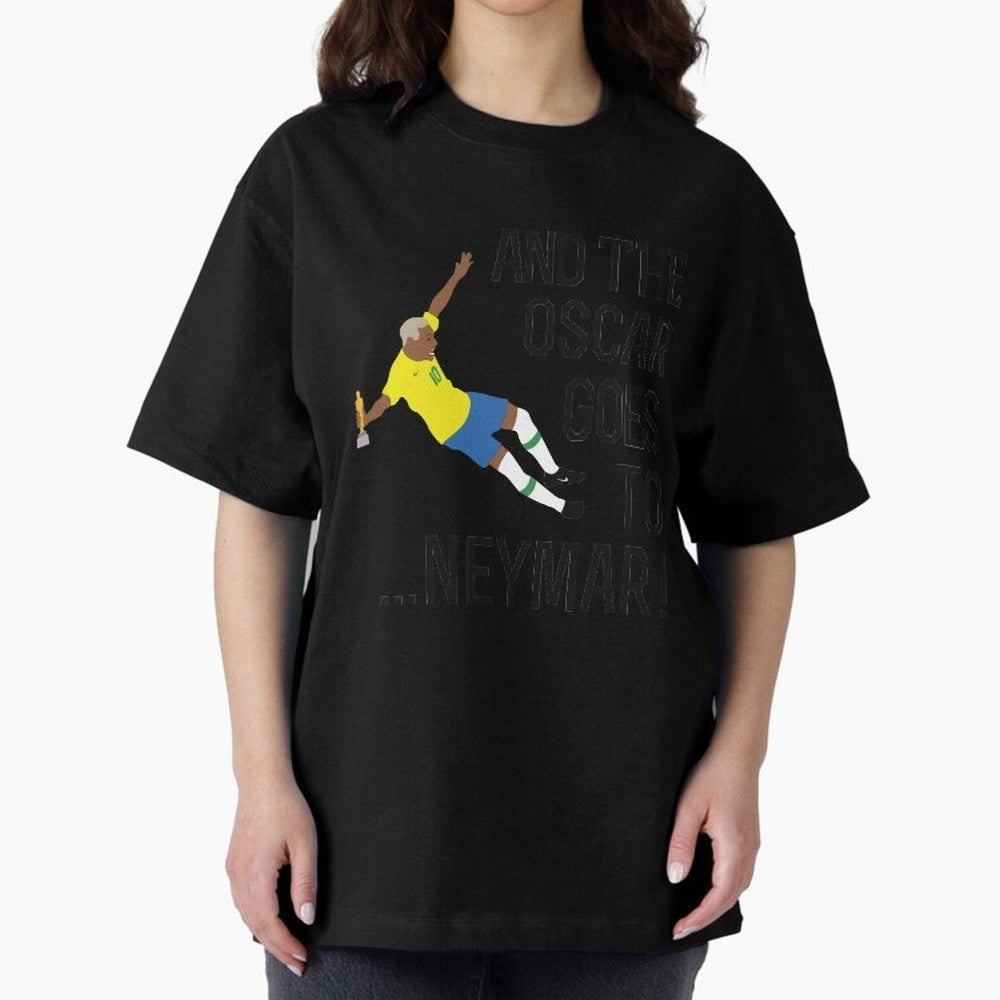 Neymar Diving Oversized T-Shirt Bring Supporter Culture to FIFA World Cup 2026 Group Stage for Fans of Haaland and Mbappe and England, Bringing Fan Favorite Moments, National Team Passion, Big Match Drama and Soccer History; Made for Die Hard