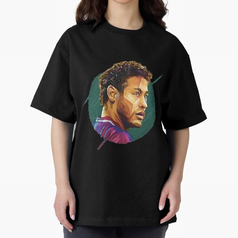 Geometric Neymar Classic T-Shirt Cheer for the FIFA World Cup 2026 Journey through CR7 and Messi Highlights, Argentina Pride, Sports Nostalgia, International Competition, Famous Players and Unforgettable Victories; Perfect for People Who Love