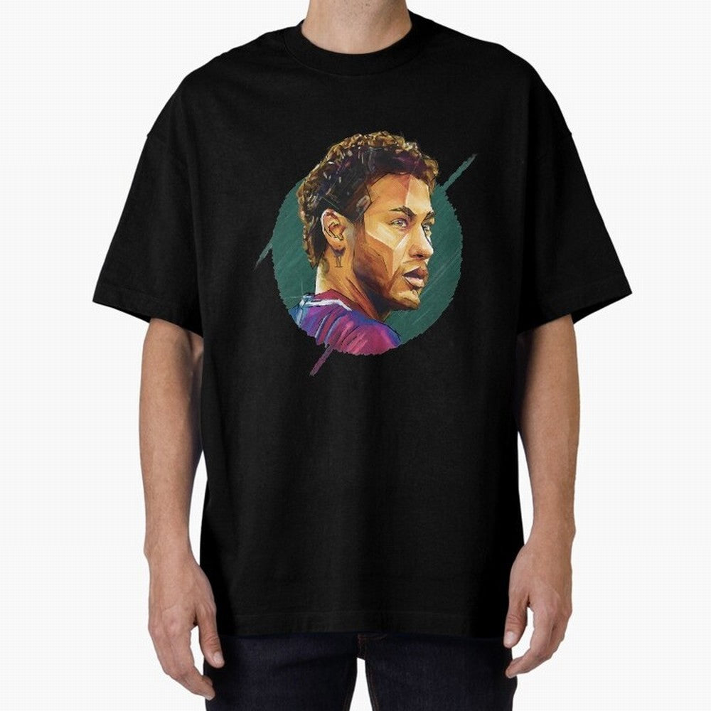 Geometric Neymar Classic T-Shirt Cheer for the FIFA World Cup 2026 Journey through CR7 and Messi Highlights, Argentina Pride, Sports Nostalgia, International Competition, Famous Players and Unforgettable Victories; Perfect for People Who Love