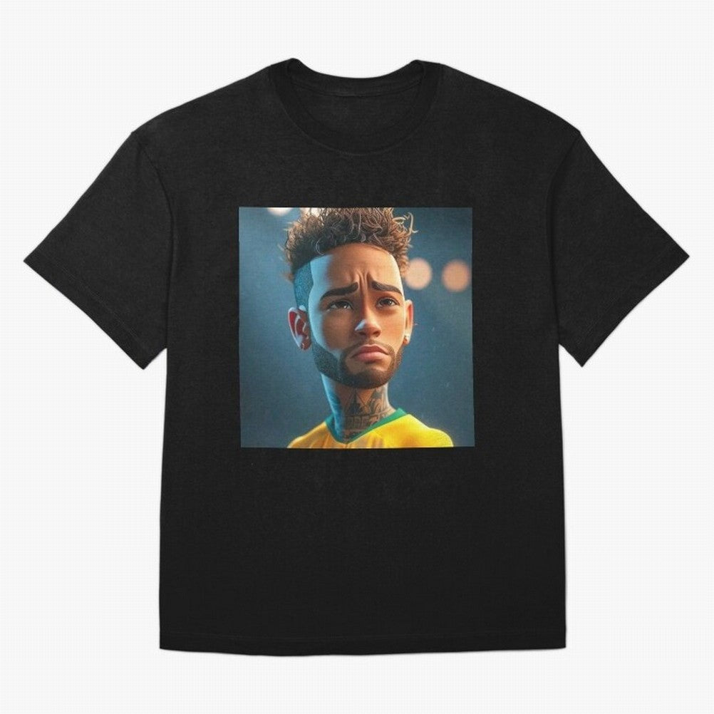 Neymar Jr cartoon picture Classic T-Shirt Share the Excitement of FIFA World Cup 2026 USA Canada Mexico Spirit, Centered on Spain, Cristiano Ronaldo, Haaland and CR7, Stadium Memories, Football Loyalty, International Chants and Championship