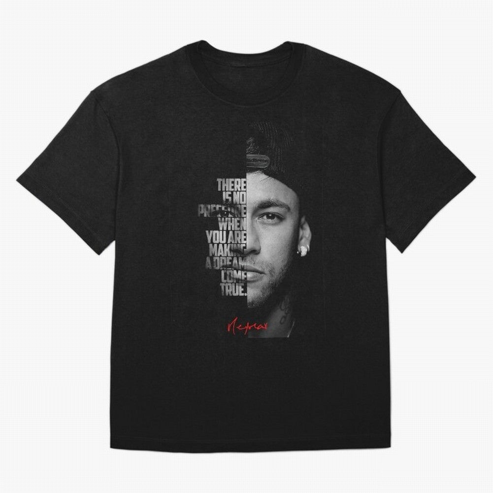 Black and white Neymar Jr quote. Classic T-Shirt Feel the Trophy Chase of Global Football Passion for FIFA World Cup 2026 USA Canada Mexico, Inspired by Haaland, England, Fan Favorite Moments, National Team Passion, Big Match Drama and Soccer
