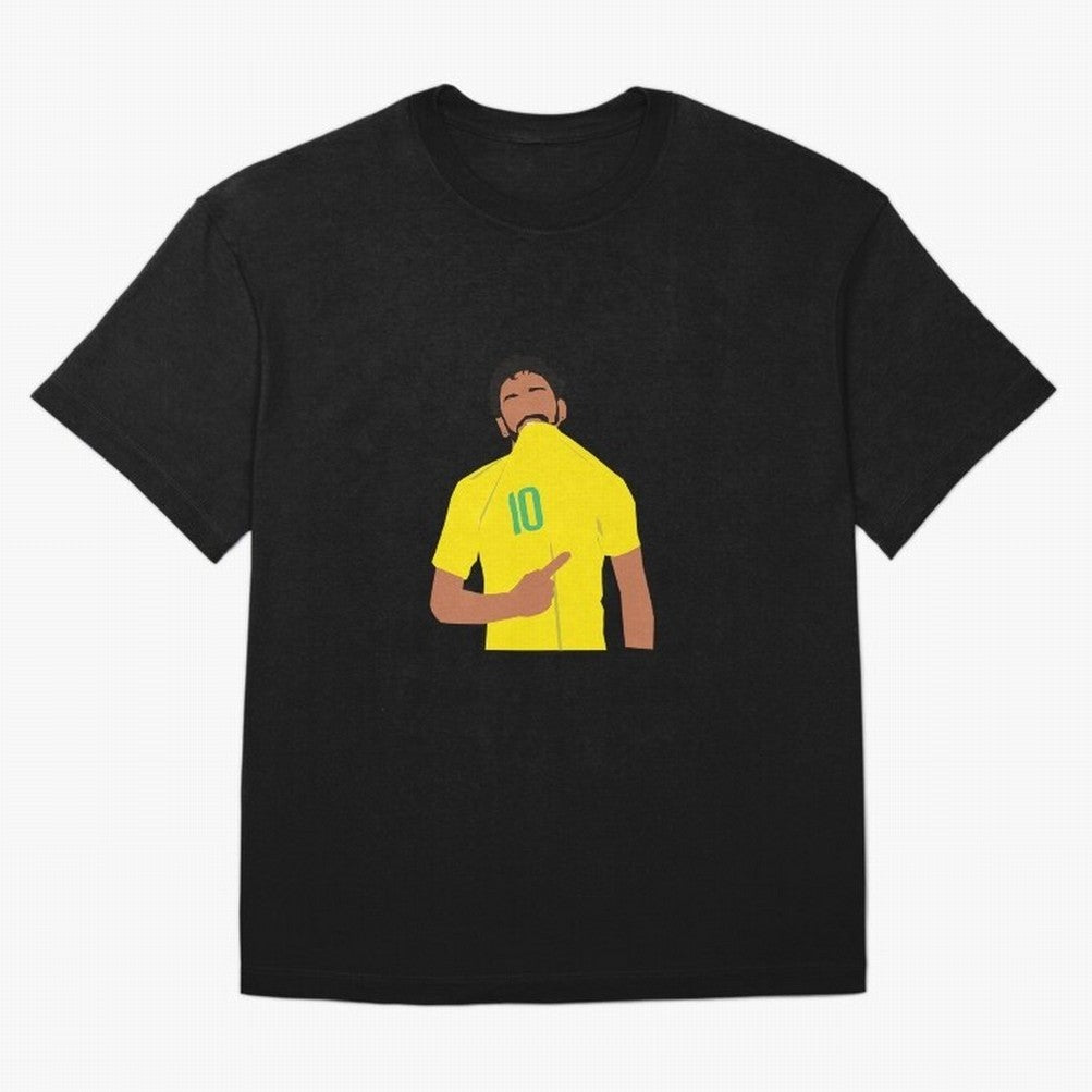 Neymar Jr Oversized T-Shirt Celebrate the Stars of Match Day Hype around FIFA World Cup 2026 USA Canada Mexico, Neymar, Haaland and Cristiano Ronaldo, Brazil, Portugal and Argentina, Championship Spirit, Famous Goals, Roaring Crowds and