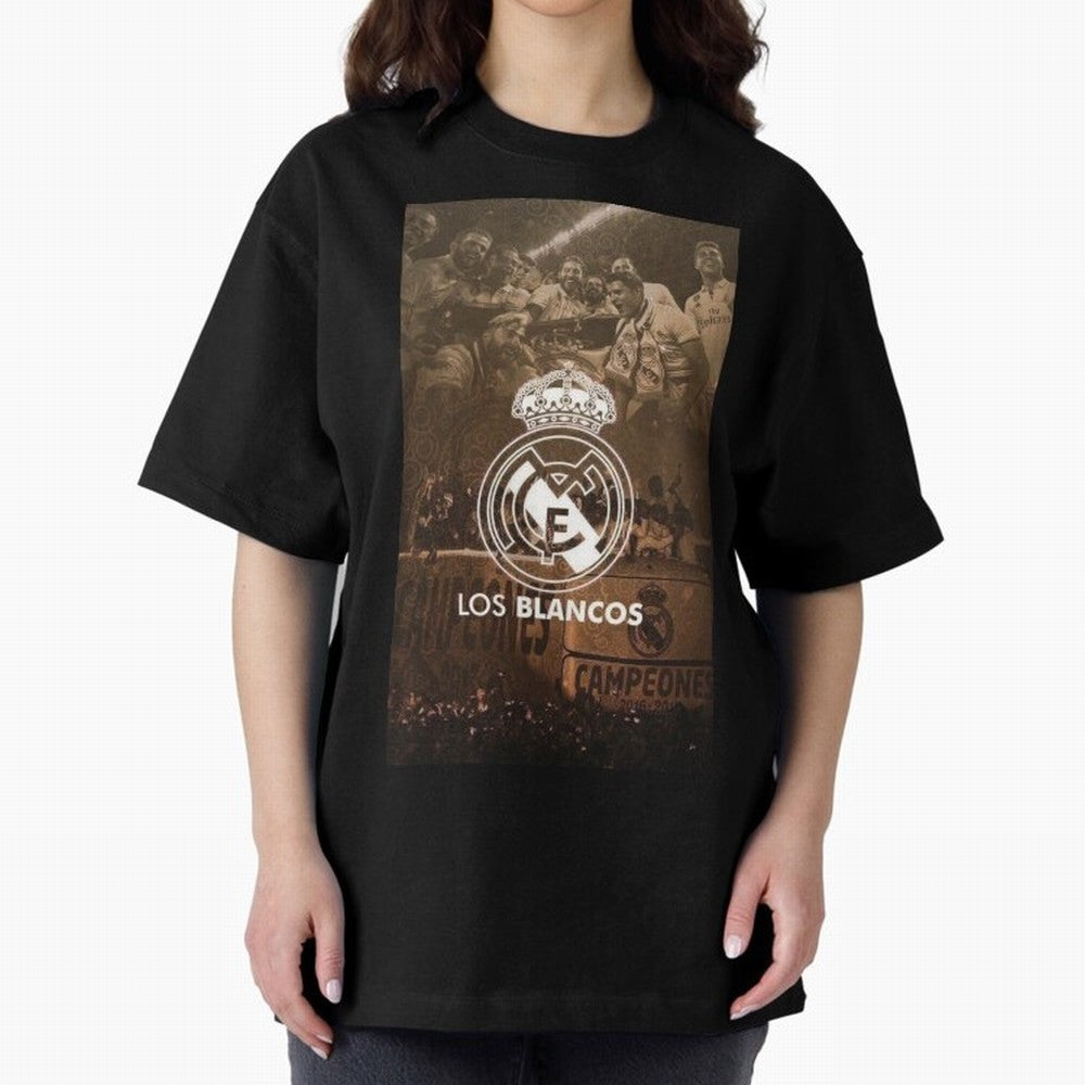 King Madrid Oversized T-Shirt Back the Journey through FIFA World Cup 2026 Group Stage Spirit, Filled with Portugal, Spain and Germany, Haaland and Mbappe, Match Day Excitement, Supporter Culture, Golden Goals and Global Football Passion; Ideal for