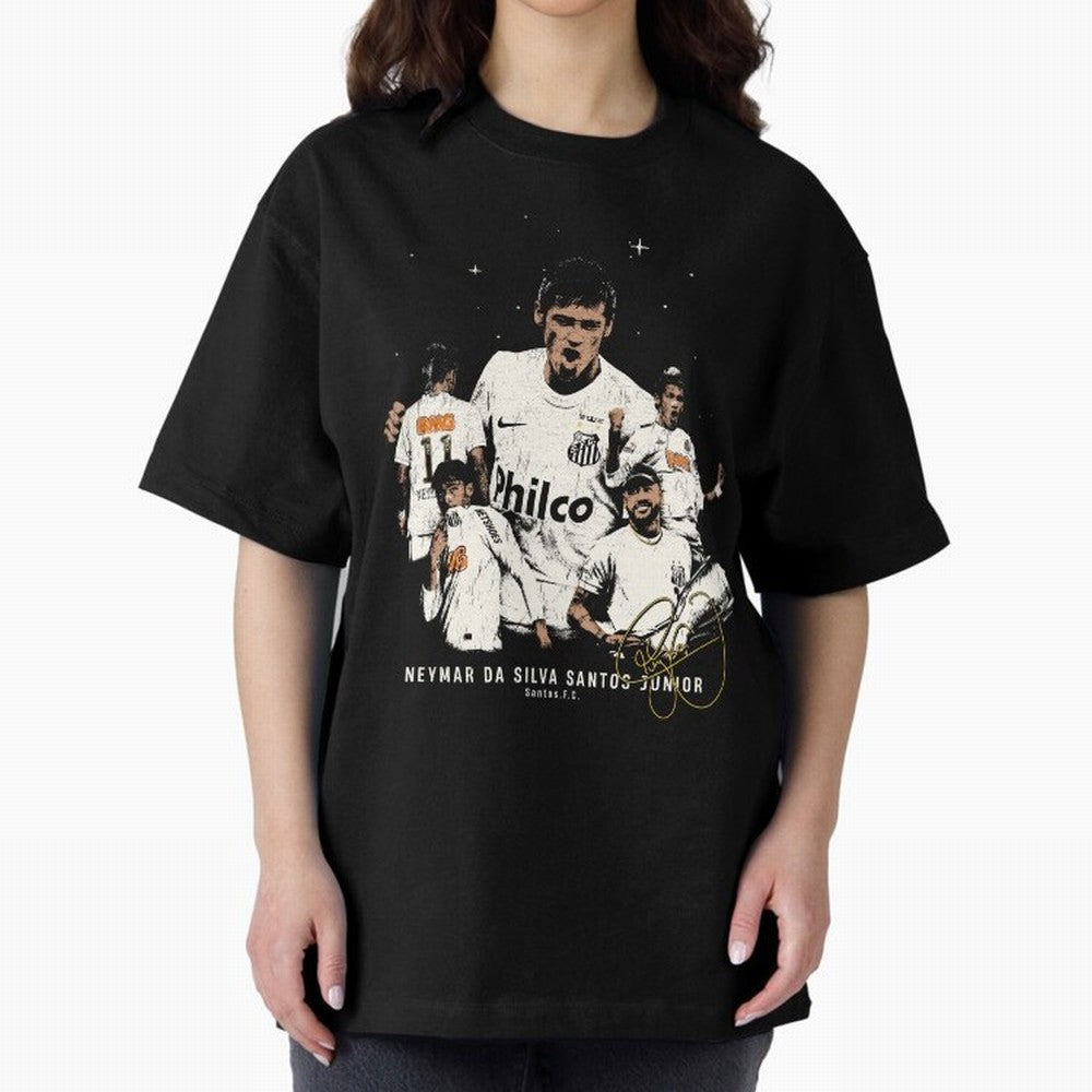 Neymar Illustration Classic T-Shirt Bring World Football Passion into Global Football Passion for FIFA World Cup 2026, Built around Neymar, Haaland and Cristiano Ronaldo, England, France and Netherlands, Goal Celebration Energy, Supporter Heritage,