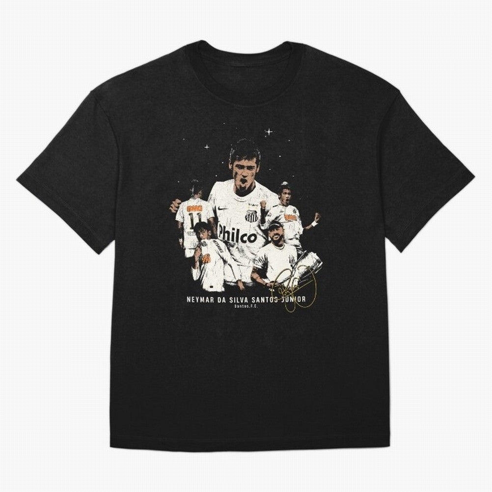 Neymar Illustration Classic T-Shirt Bring World Football Passion into Global Football Passion for FIFA World Cup 2026, Built around Neymar, Haaland and Cristiano Ronaldo, England, France and Netherlands, Goal Celebration Energy, Supporter Heritage,