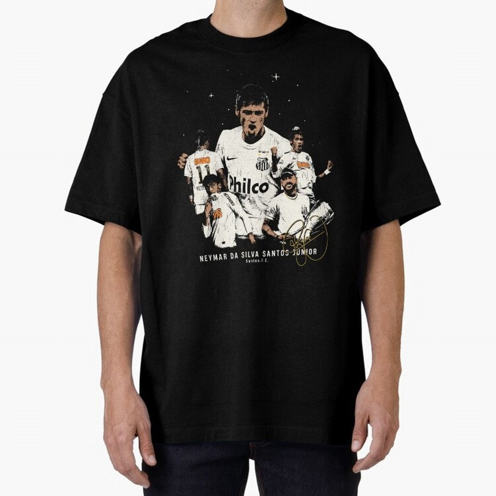 Neymar Illustration Classic T-Shirt Bring World Football Passion into Global Football Passion for FIFA World Cup 2026, Built around Neymar, Haaland and Cristiano Ronaldo, England, France and Netherlands, Goal Celebration Energy, Supporter Heritage,