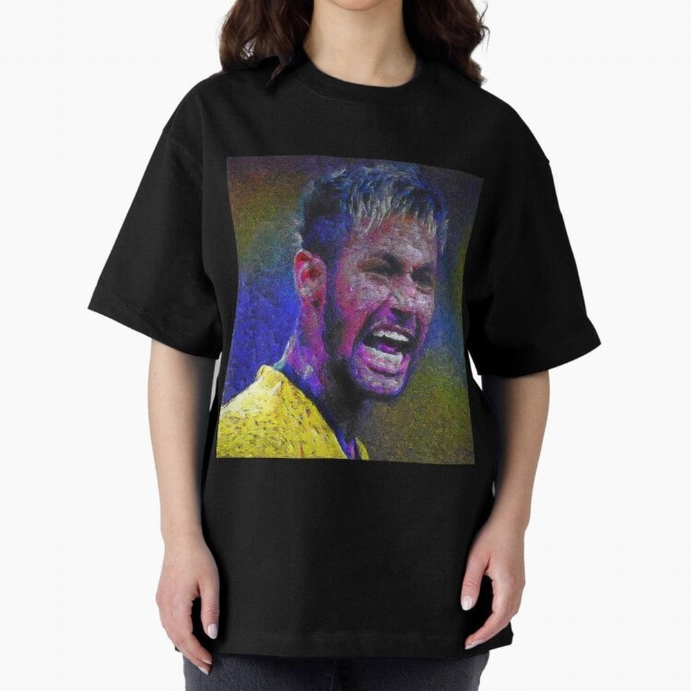 Neymar Poster Panting Art Brazilian Soccer Player Classic T-Shirt Create FIFA World Cup 2026 Spirit, Connected to England, Neymar, Haaland and Cristiano Ronaldo, Classic Soccer Heritage, Championship Pressure, Fan Loyalty and International Pride;