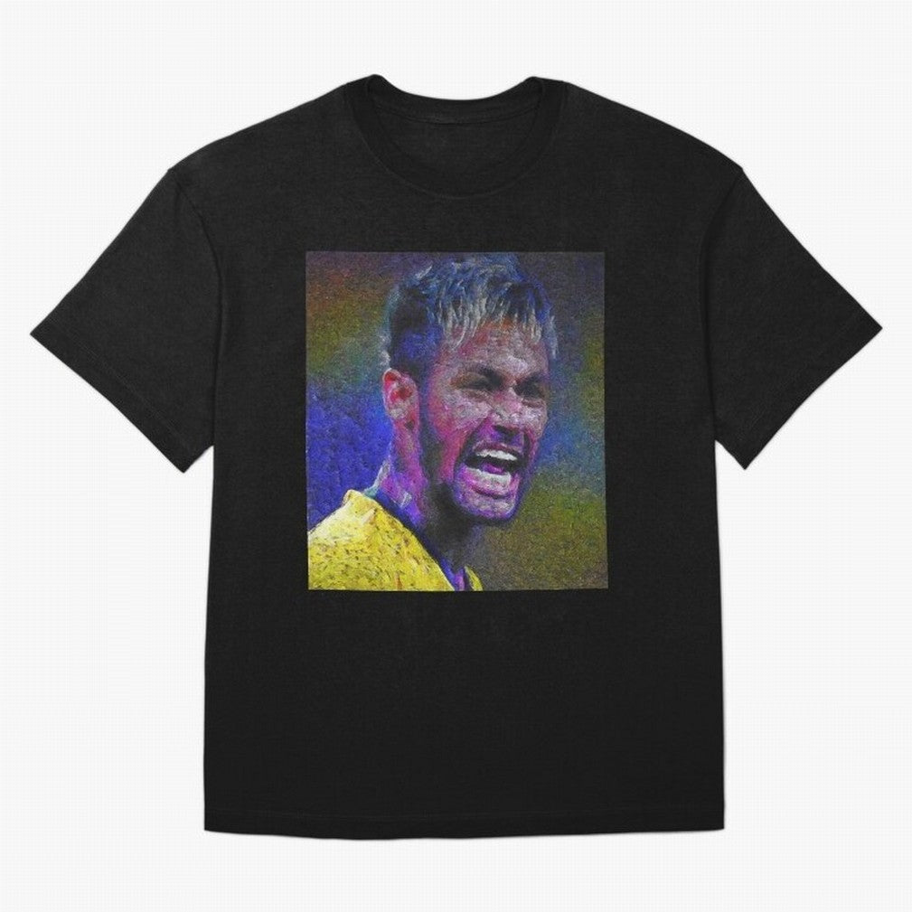 Neymar Poster Panting Art Brazilian Soccer Player Classic T-Shirt Create FIFA World Cup 2026 Spirit, Connected to England, Neymar, Haaland and Cristiano Ronaldo, Classic Soccer Heritage, Championship Pressure, Fan Loyalty and International Pride;