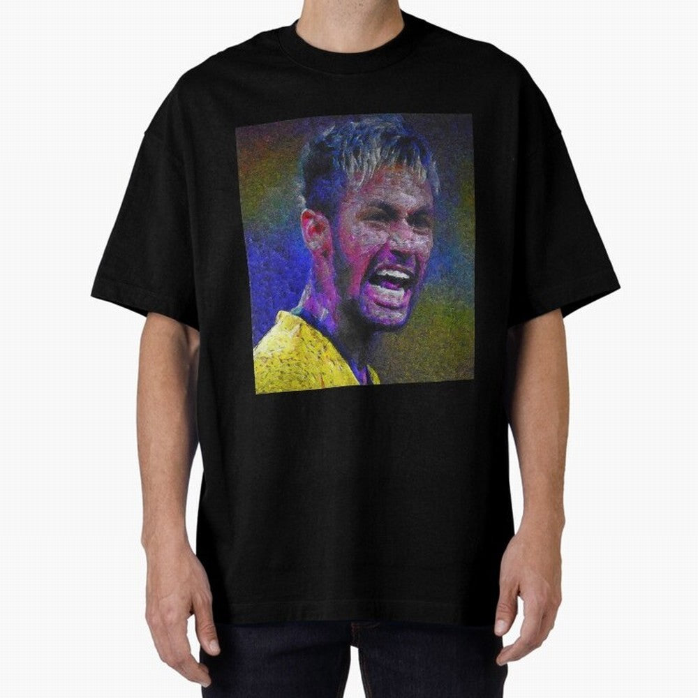 Neymar Poster Panting Art Brazilian Soccer Player Classic T-Shirt Create FIFA World Cup 2026 Spirit, Connected to England, Neymar, Haaland and Cristiano Ronaldo, Classic Soccer Heritage, Championship Pressure, Fan Loyalty and International Pride;