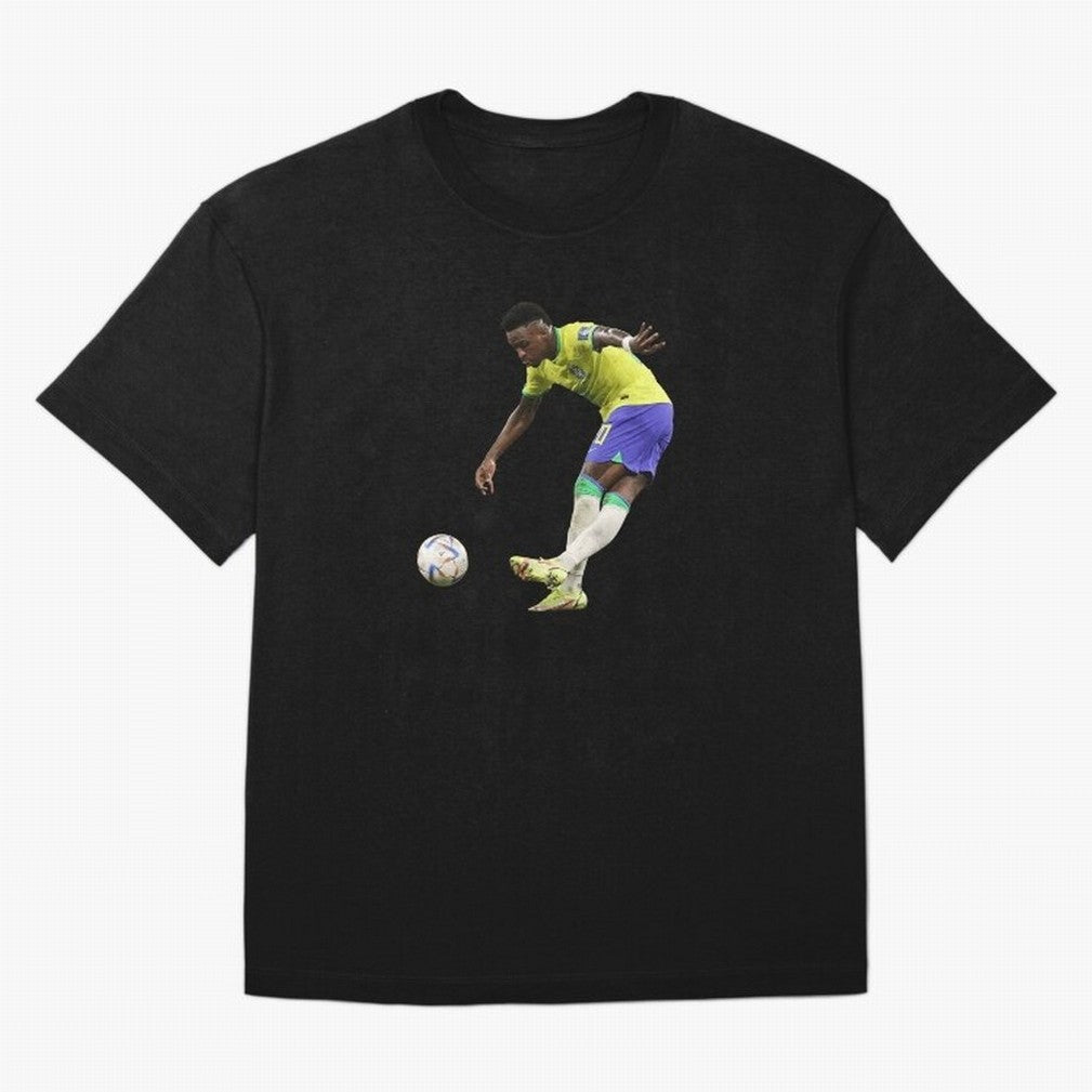 Vinicius Junior rabona Classic T-Shirt Step into FIFA World Cup 2026 USA Canada Mexico for Fans of Messi and Cristiano Ronaldo and Argentina, France and Brazil, Bringing Vintage Soccer Flavor, Modern Football Stars, National Flags and Final Night