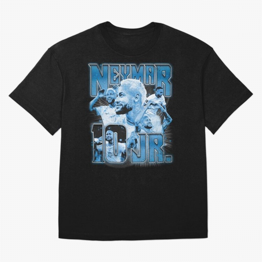 Neymar Jr. Bootleg Classic T-Shirt Bring a Champion Mindset to Match Day Hype around FIFA World Cup 2026 USA Canada Mexico, Mbappe, Argentina, France and Brazil, Fan Favorite Moments, National Team Passion, Big Match Drama and Soccer History; Great