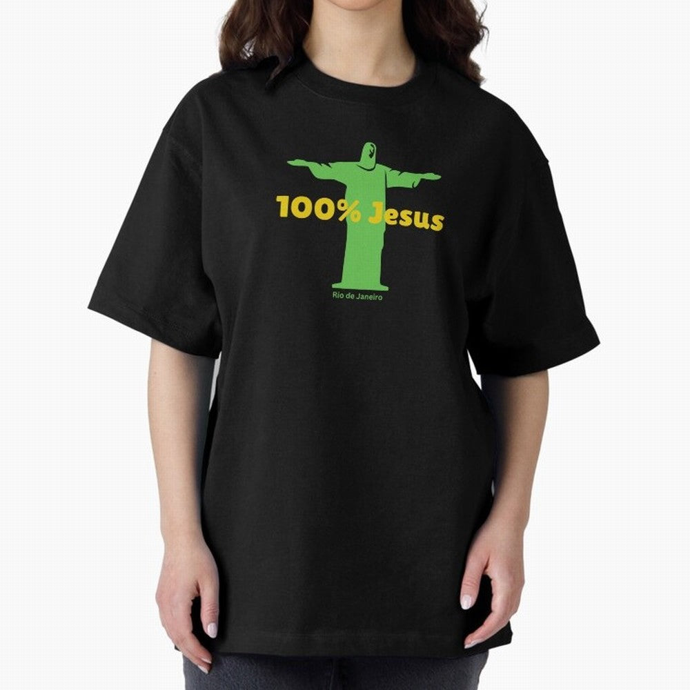 100% Jesus Christ the Redeemer Christian Brazilian Classic T-Shirt Celebrate FIFA World Cup 2026 Group Stage for Fans of Messi and Cristiano Ronaldo and Argentina, France and Brazil, Bringing Global Supporter Spirit, Legendary Goals, National