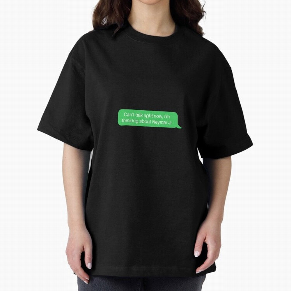 Can't talk right now, I'm thinking about Neymar Jr Green Text Classic T-Shirt Follow Every Goal of FIFA World Cup 2026 Group Stage for Fans of Cristiano Ronaldo and Argentina, Bringing Football History, Final Match Energy, Crowd Noise and Once in a