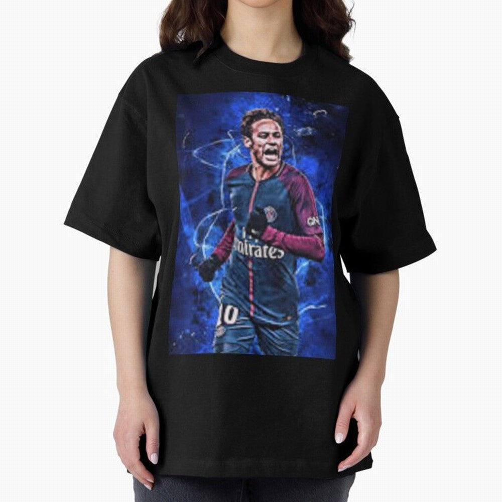 neymar jr art Oversized T-Shirt Carry the Dream of FIFA World Cup 2026 USA Canada Mexico Spirit, Capturing Germany, Messi and Cristiano Ronaldo, Champion Mindset, Group Stage Buzz, Knockout Tension and Passionate Fan Culture; Created for Match Day