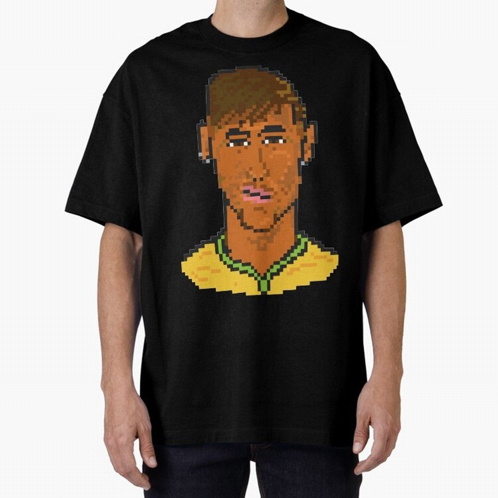 Neymar Jr Oversized T-Shirt Join FIFA World Cup 2026 Group Stage Spirit, Filled with Spain, Mbappe, Match Day Excitement, Supporter Culture, Golden Goals and Global Football Passion; Ideal for Football Dads, Football Moms, Friends, Collectors and