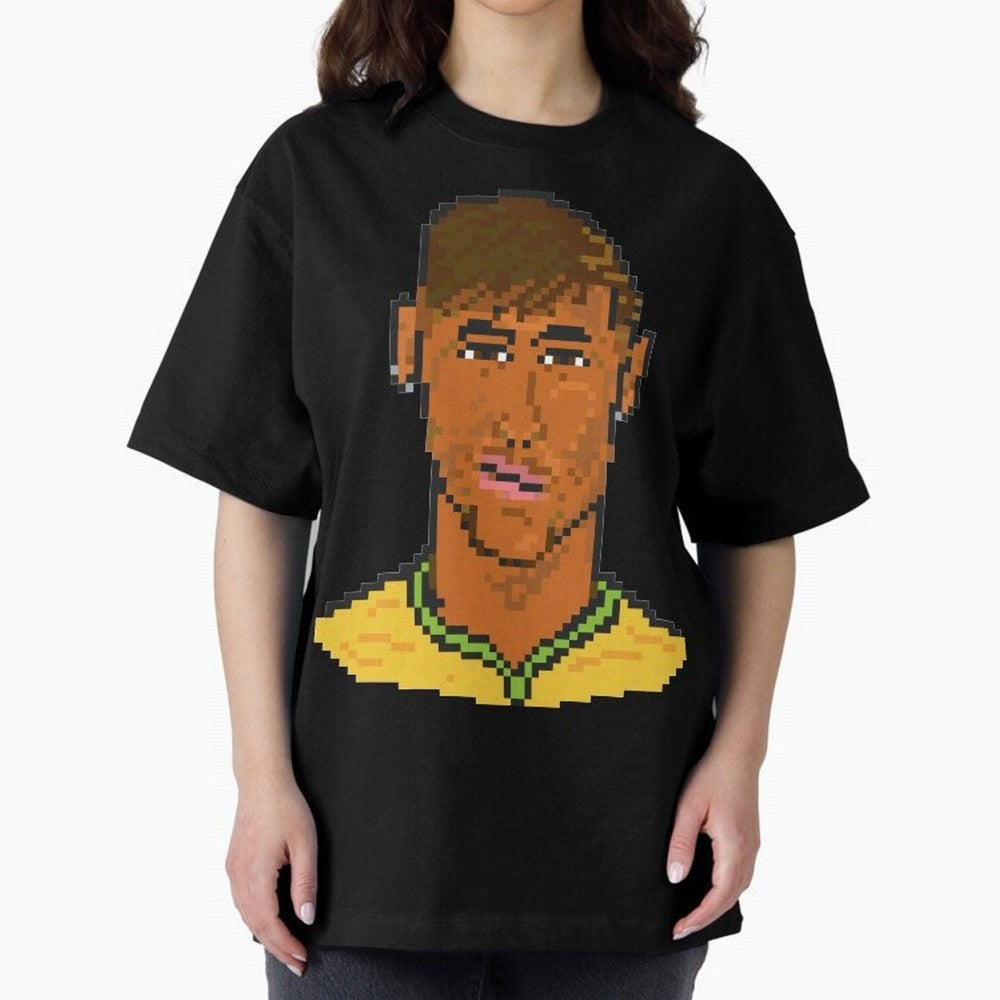 Neymar Jr Oversized T-Shirt Join FIFA World Cup 2026 Group Stage Spirit, Filled with Spain, Mbappe, Match Day Excitement, Supporter Culture, Golden Goals and Global Football Passion; Ideal for Football Dads, Football Moms, Friends, Collectors and
