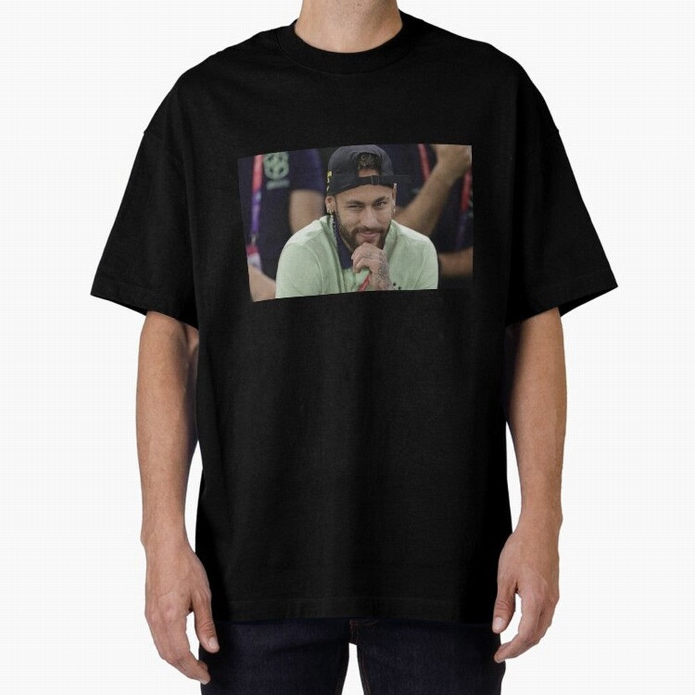 Neymar Jr Oversized T-Shirt Embrace Global Football Passion for FIFA World Cup 2026 Group Stage, Inspired by Cristiano Ronaldo, Argentina, France and Brazil, Game Day Rituals, Football Legends, Country Pride and the Road to the Final; Built for