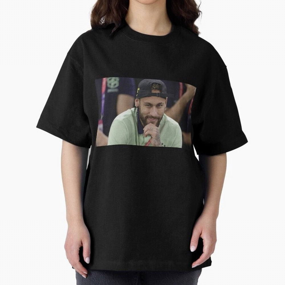 Neymar Jr Oversized T-Shirt Embrace Global Football Passion for FIFA World Cup 2026 Group Stage, Inspired by Cristiano Ronaldo, Argentina, France and Brazil, Game Day Rituals, Football Legends, Country Pride and the Road to the Final; Built for
