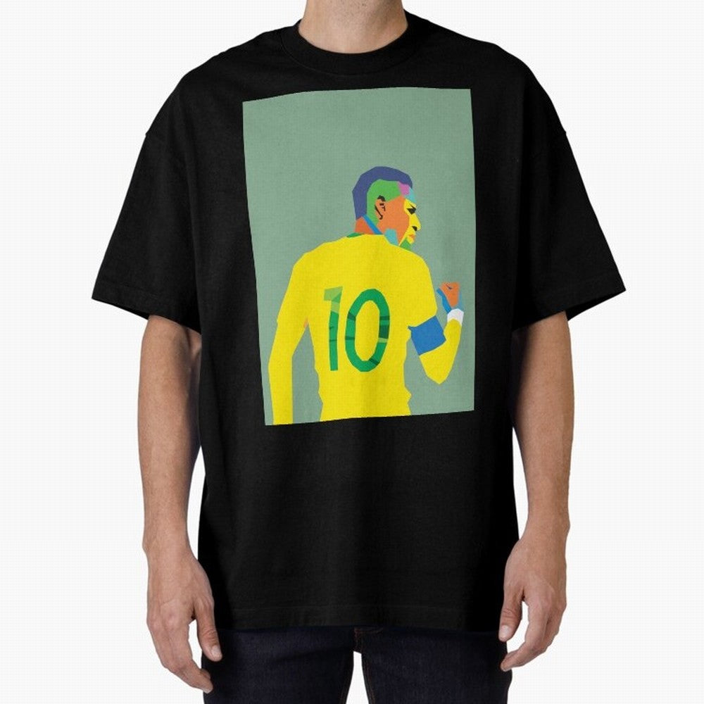 Neymar Jr Oversized T-Shirt Join the Global Buzz around Match Day Hype around FIFA World Cup 2026 Group Stage, Haaland, England, Vintage Soccer Flavor, Modern Football Stars, National Flags and Final Night Emotion; Ideal for Passionate Fans Who