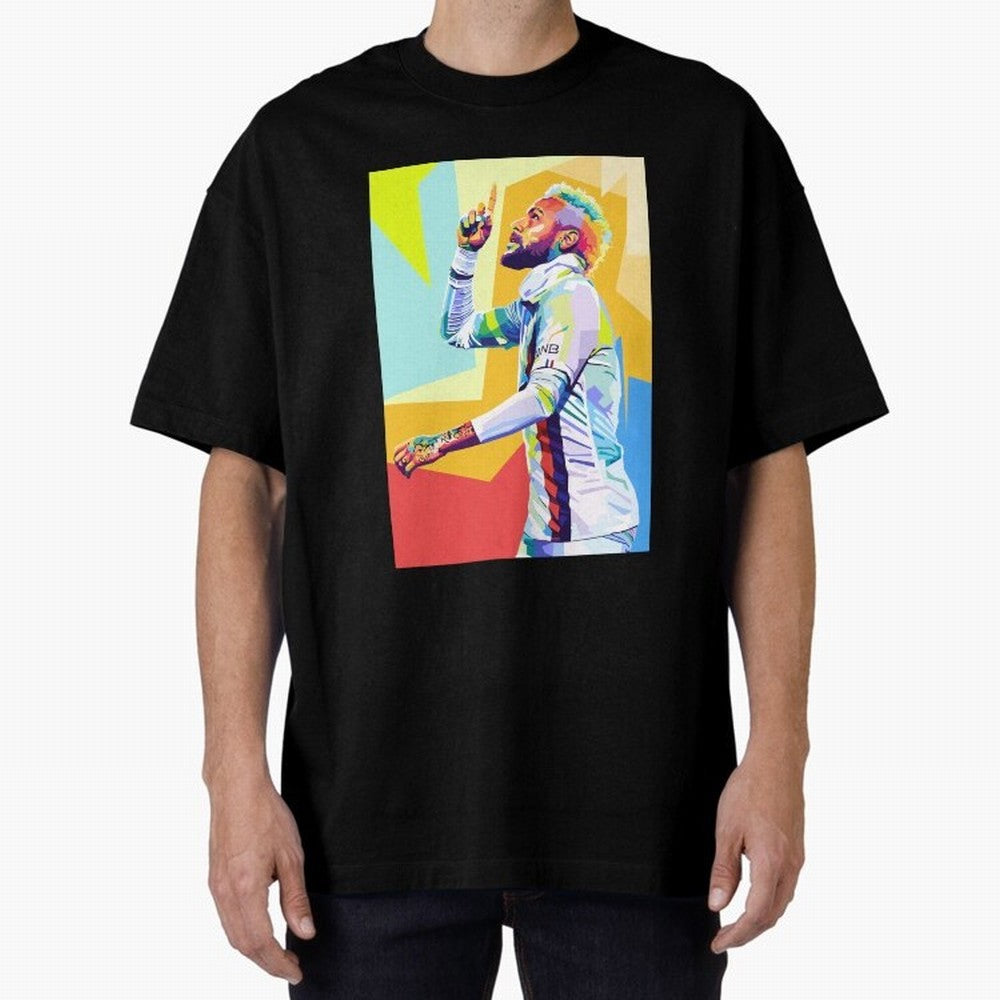 Neymar Jr Wpap pop art Oversized T-Shirt Make Game Day About FIFA World Cup 2026 USA Canada Mexico for Fans of Messi, Neymar and Mbappe and Argentina, Bringing Supporter Pride, Iconic Celebrations, Legendary Names and Global Match Day Energy;