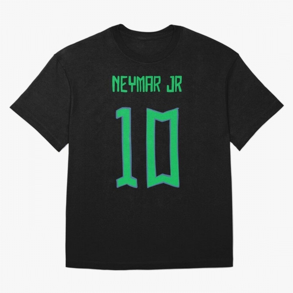 Neymar Jr #10 (Brazil) Oversized T-Shirt Join the Global Buzz around Match Day Hype around FIFA World Cup 2026 Group Stage, Mbappe, Spain, Sports Nostalgia, International Competition, Famous Players and Unforgettable Victories; Created for Match