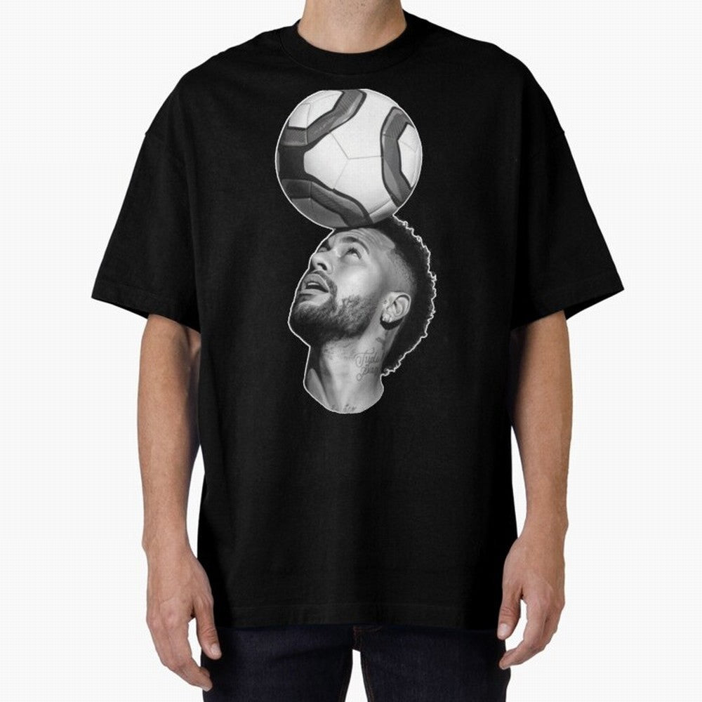 Neymar Jr. ¨C The Art of Balance Oversized T-Shirt Make the Season About Global Football Passion for FIFA World Cup 2026, Featuring Messi, Brazil, Portugal and Argentina, Football Festival Excitement, Trophy Ambitions, Country Rivalries and Star