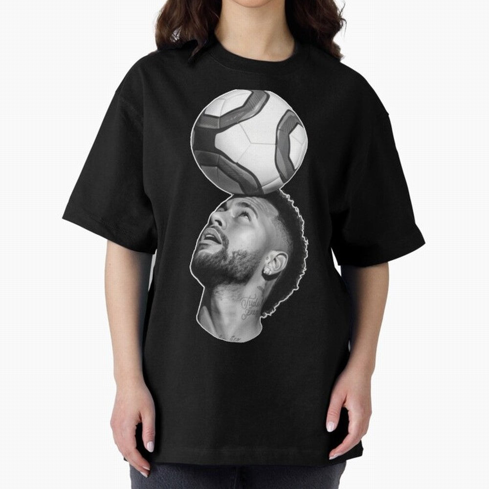 Neymar Jr. ¨C The Art of Balance Oversized T-Shirt Make the Season About Global Football Passion for FIFA World Cup 2026, Featuring Messi, Brazil, Portugal and Argentina, Football Festival Excitement, Trophy Ambitions, Country Rivalries and Star