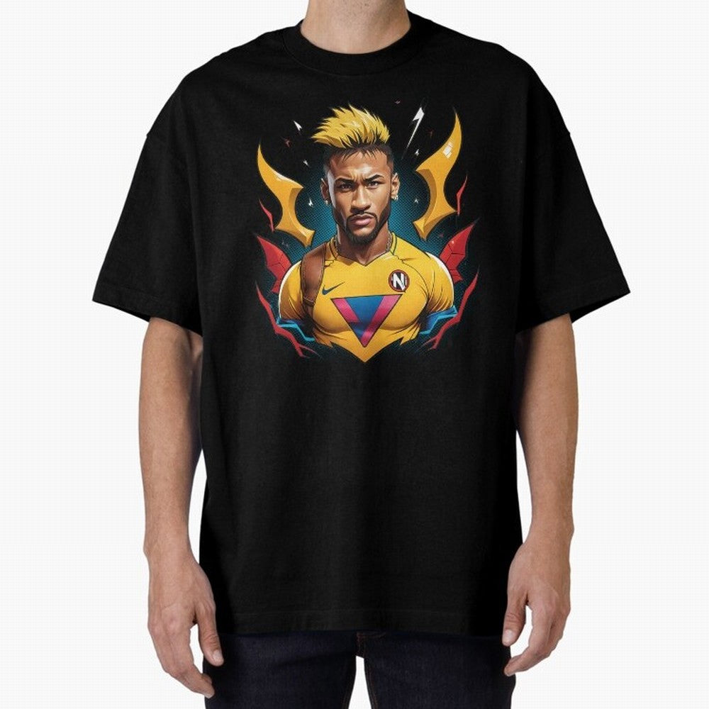 Neymar Jr illustration Classic T-Shirt Celebrate Soccer Greatness during FIFA World Cup 2026 Spirit, Built around France, CR7, Champion Mindset, Group Stage Buzz, Knockout Tension and Passionate Fan Culture; Ideal for Passionate Fans Who Love