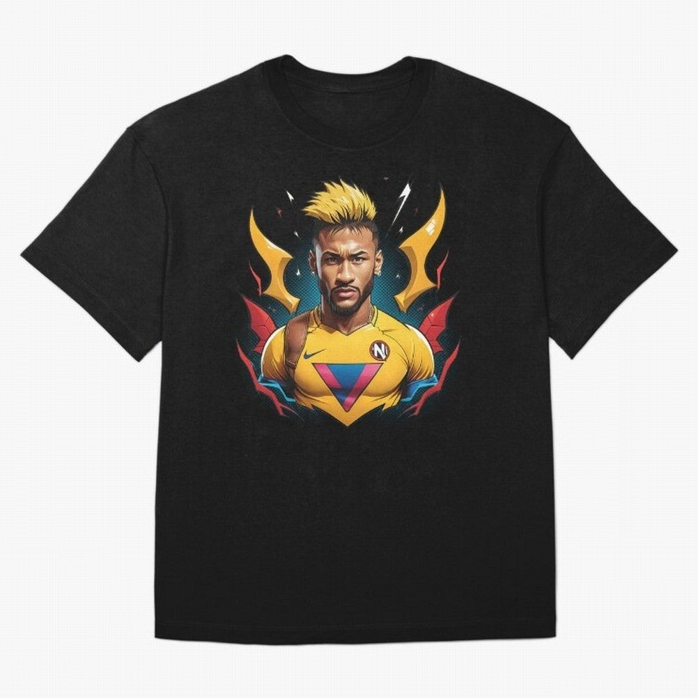 Neymar Jr illustration Classic T-Shirt Celebrate Soccer Greatness during FIFA World Cup 2026 Spirit, Built around France, CR7, Champion Mindset, Group Stage Buzz, Knockout Tension and Passionate Fan Culture; Ideal for Passionate Fans Who Love