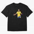 Neymar Jr in Yellow Glory Sticker Oversized T-Shirt Make Your Look Match Global Football Passion for FIFA World Cup 2026 USA Canada Mexico, Capturing Neymar, Haaland and Cristiano Ronaldo, Argentina, France and Brazil, Stadium Memories, Football