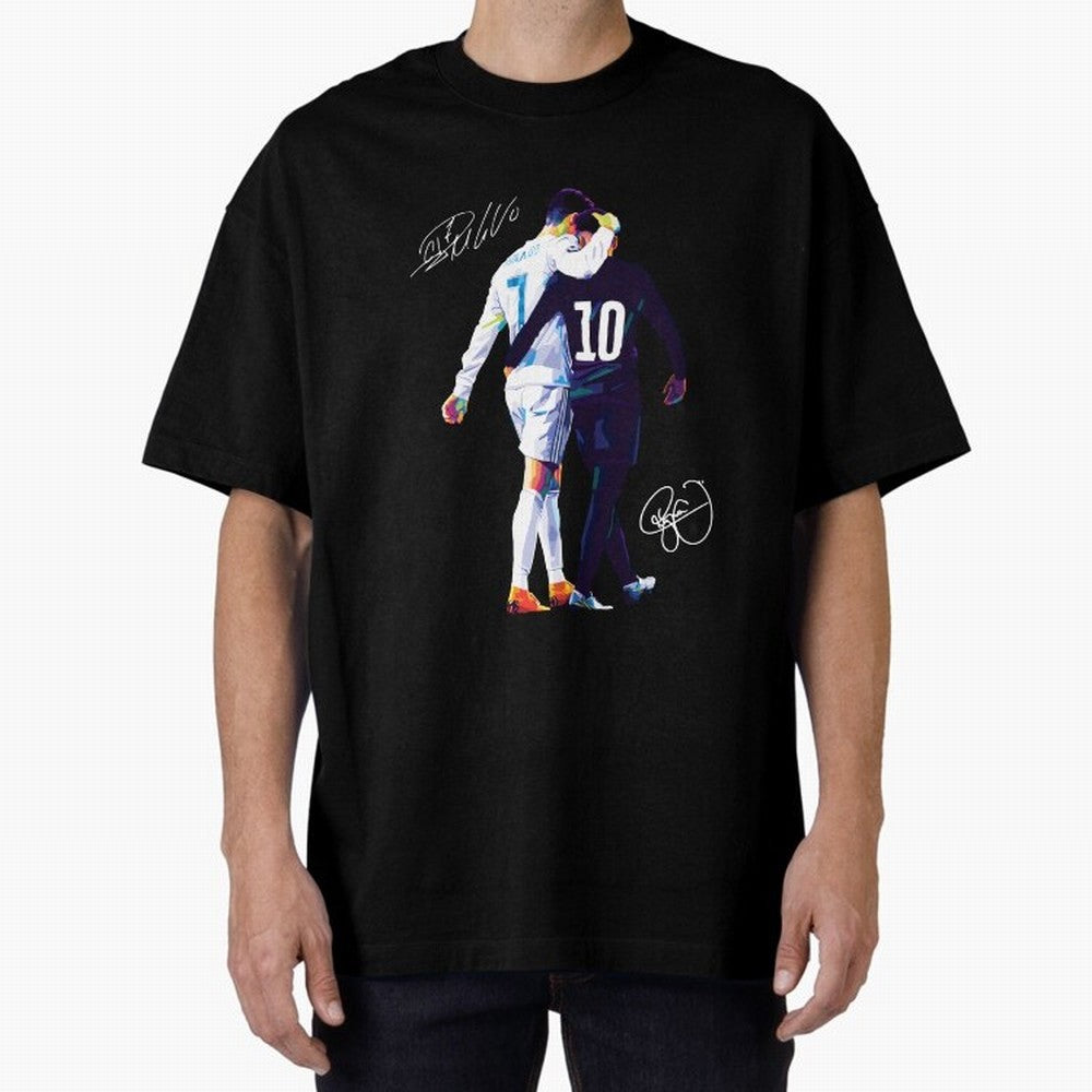 Cristiano Ronaldo and Neymar Jr Wpap Art Oversized T-Shirt Celebrate Every Goal in FIFA World Cup 2026 Built around Cristiano Ronaldo, England, France and Netherlands Energy, Fan Favorite Moments, National Team Passion, Big Match Drama and Soccer