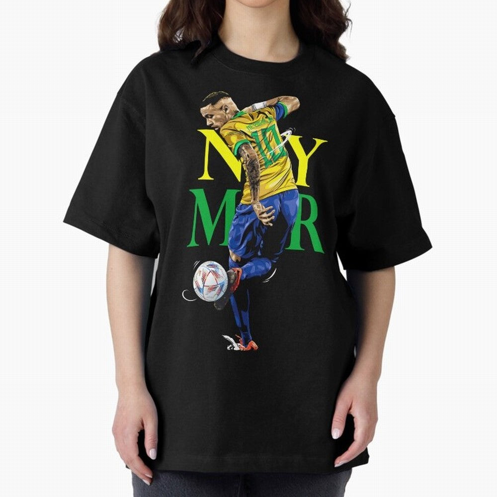 Neymar JR Brazil Oversized T-Shirt Bring Legendary Rivalry Energy to Match Day Hype around FIFA World Cup 2026 Group Stage, Mbappe and Neymar, England and Germany, Champion Mindset, Group Stage Buzz, Knockout Tension and Passionate Fan Culture;