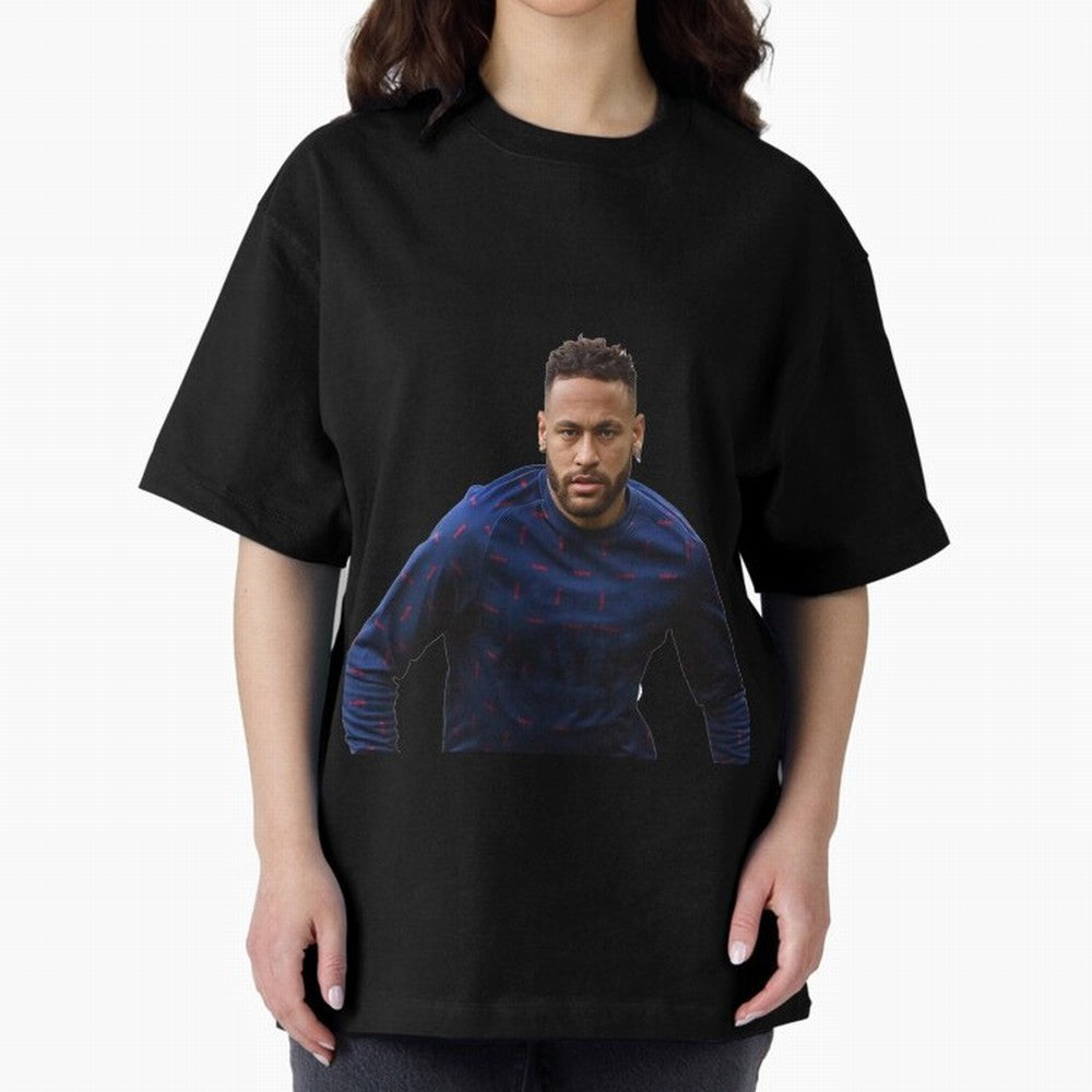 Neymar Junior Sticker Oversized T-Shirt Feel the Trophy Chase of Global Football Passion for FIFA World Cup 2026 USA Canada Mexico, Inspired by Neymar, Brazil, Tournament Hype, Historic Matchups, Family Viewing Parties and Global Sports Pride; Made
