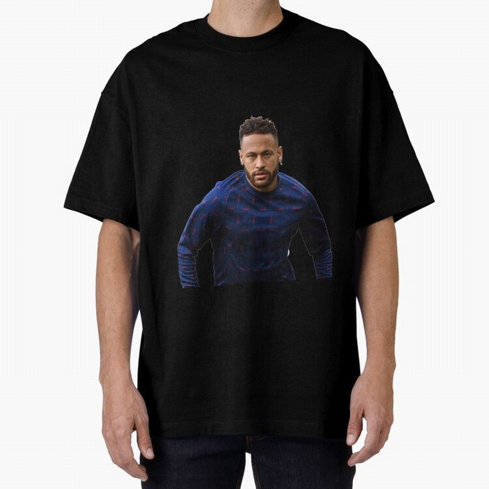 Neymar Junior Sticker Oversized T-Shirt Feel the Trophy Chase of Global Football Passion for FIFA World Cup 2026 USA Canada Mexico, Inspired by Neymar, Brazil, Tournament Hype, Historic Matchups, Family Viewing Parties and Global Sports Pride; Made