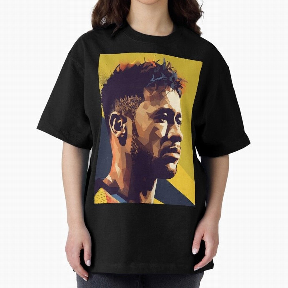 Neymar Jr art Oversized T-Shirt Follow the Road to the FIFA World Cup 2026 Group Stage Journey through Mbappe Highlights, Argentina and Brazil Pride, Soccer Culture, Superstar Moments, National Team Dreams and Competitive Fire; Perfect for People