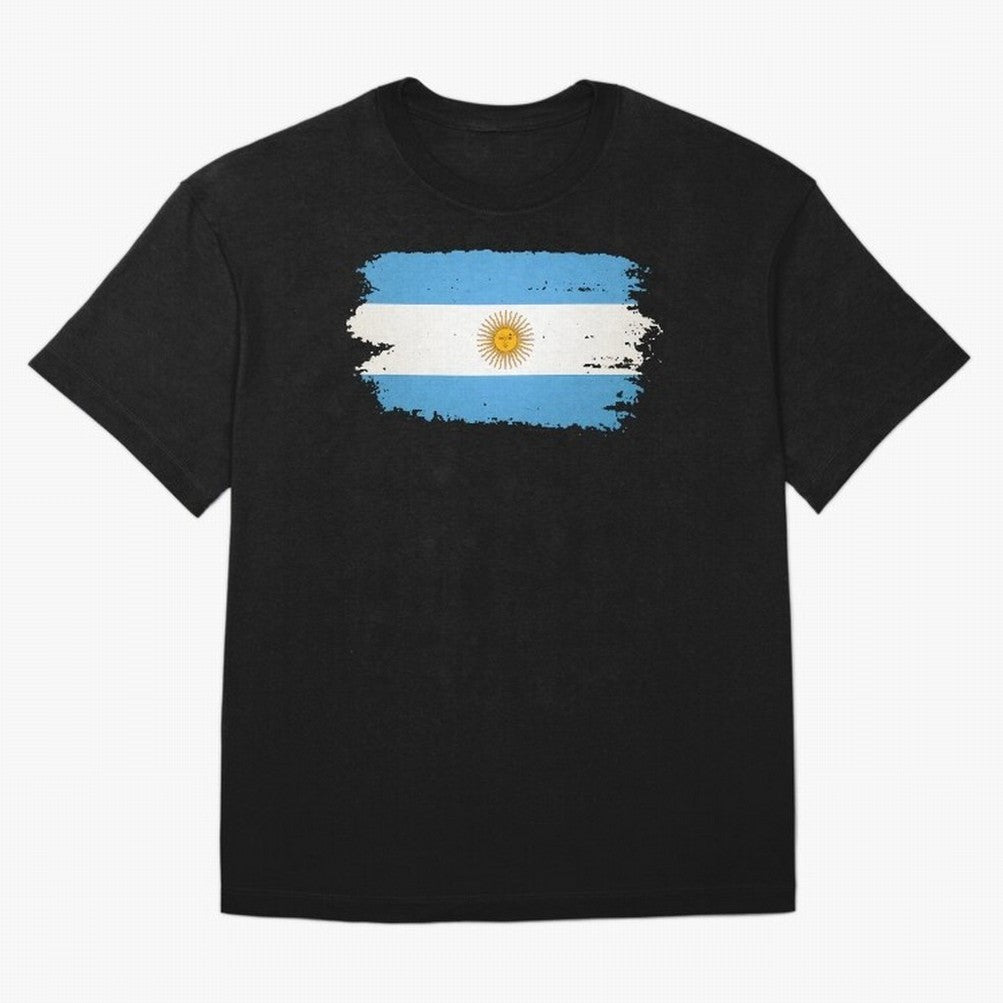 ARGENTINIAN FLAG PRINT Oversized T-Shirt Bring Match Day Fire to FIFA World Cup 2026 USA Canada Mexico Celebrating Haaland and Mbappe, Portugal, Spain and Germany Energy, Football Passion, Legendary Performances, Festival Vibes and Supporter