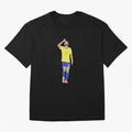 Neymar Brazil Football Captain Oversized T-Shirt Celebrate the Biggest Stage of FIFA World Cup 2026 Group Stage for Fans of Messi and England and Germany, Bringing Supporter Pride, Iconic Celebrations, Legendary Names and Global Match Day Energy;